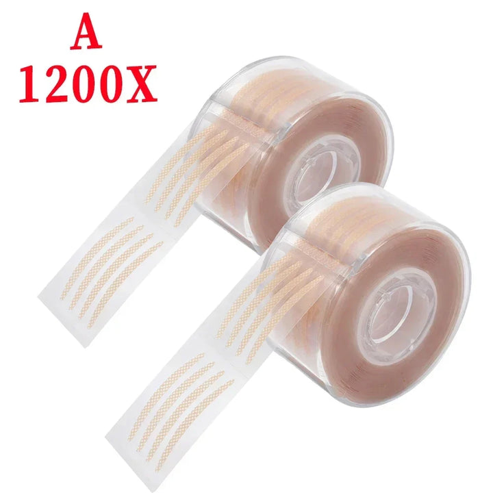 Rynx | Invisible double eyelid stickers 2400 pieces premium eye lifting strips Self-adhesive double eyelid tapes Clear beige eye tapes Makeup tool