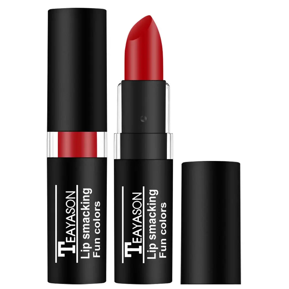 Rynx | 12 Colors Matte Nude Lipsticks Waterproof Black Blue Velvet Lipstick Long-lasting Sexy Vampire Red Halloween Party Makeup Lipsticks