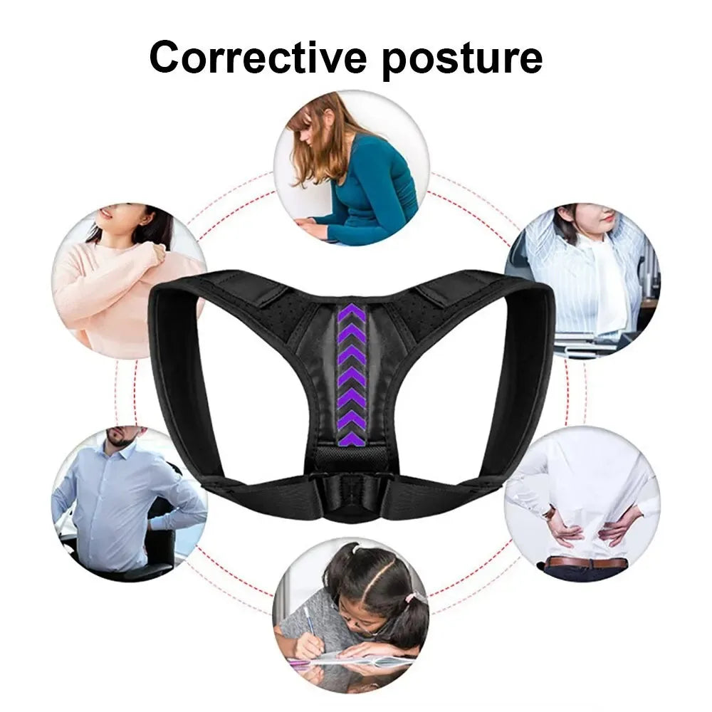 Rynx | 1pc Posture Corrector Unisex Adjustable For Clavicle Support Pain Relief Neck Back Shoulder Reshape Your Body