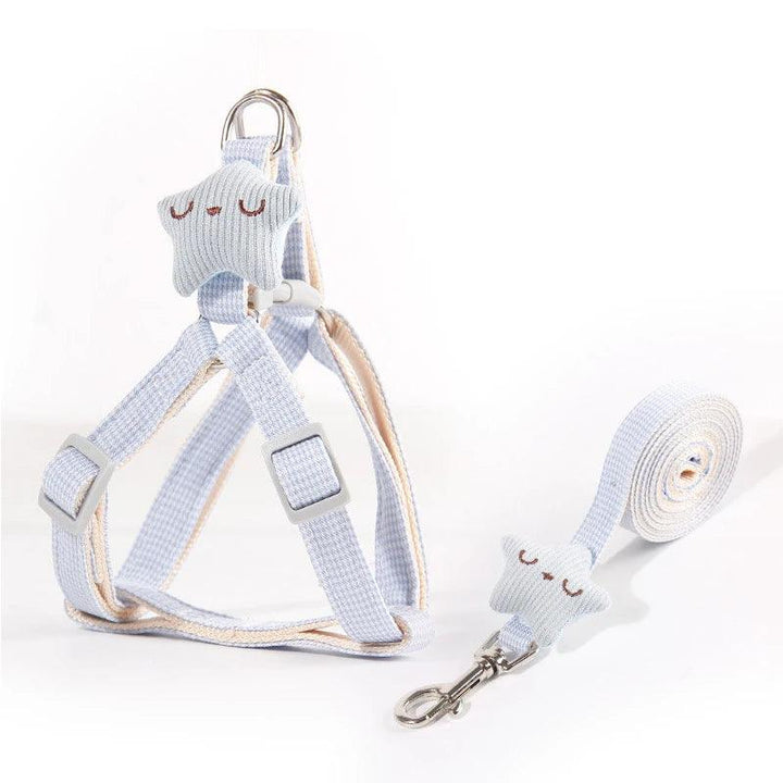 Lisslune | Beautiful, star-shaped adjustable harness and leash set for small pets
