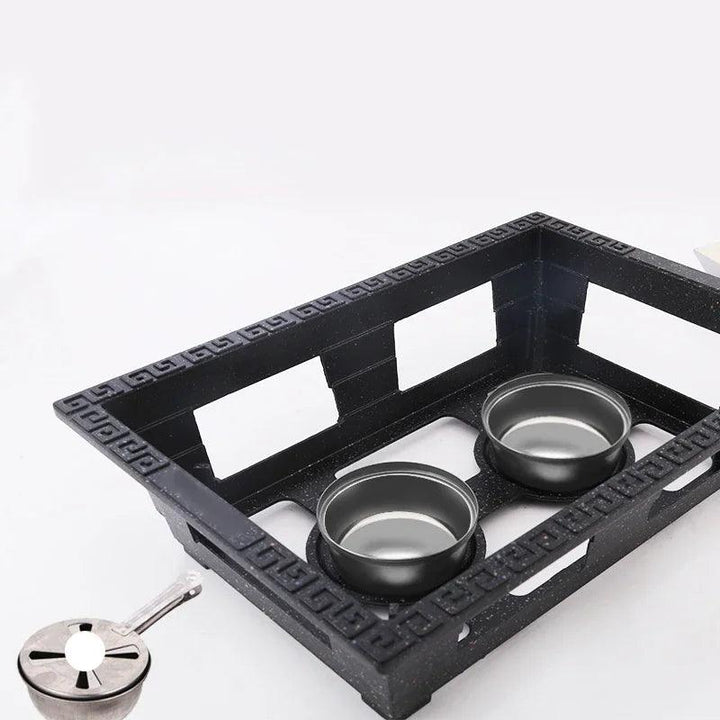 Lisslune | Gourmet Seafood Culinary Tower Set with Stainless Steel Alcohol Flame Burner