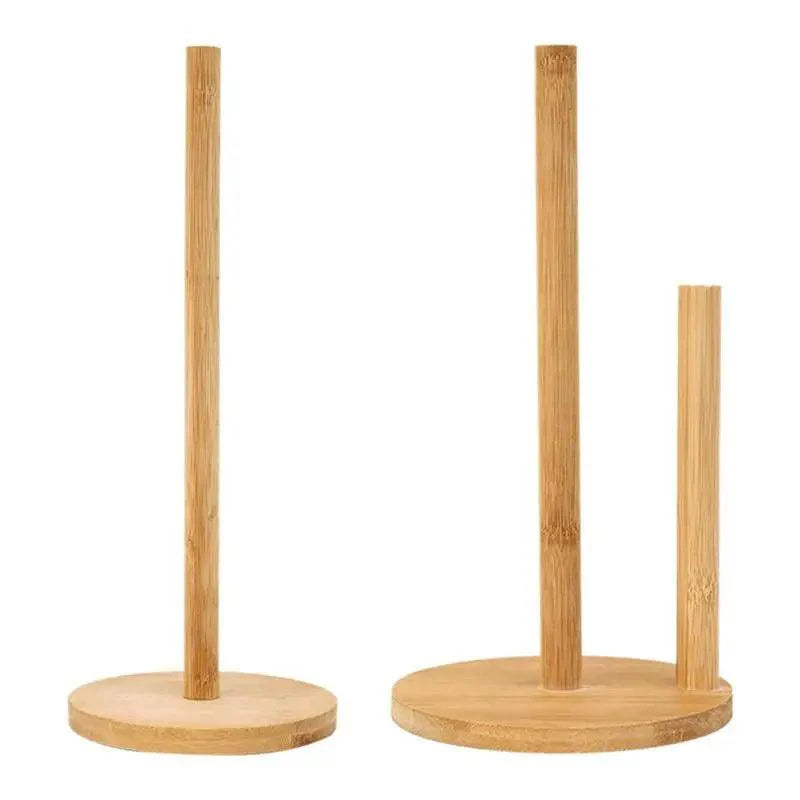 Lisslune | Bamboo Storage Holder for Kitchen and Bathroom - Eco-Friendly Organizer for Paper and Cling Film