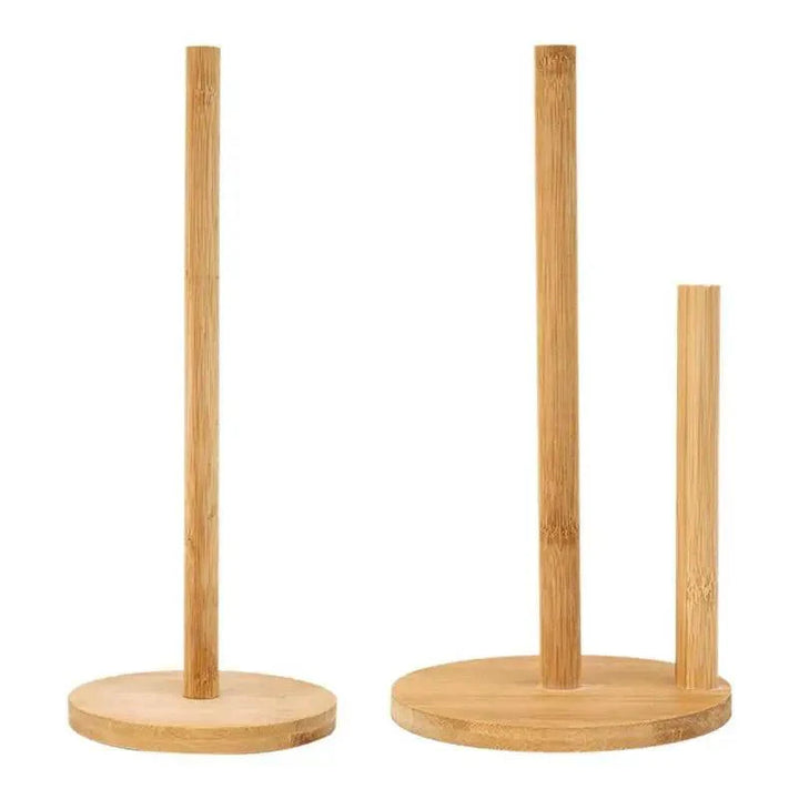 Lisslune | Bamboo Storage Holder for Kitchen and Bathroom - Eco-Friendly Organizer for Paper and Cling Film