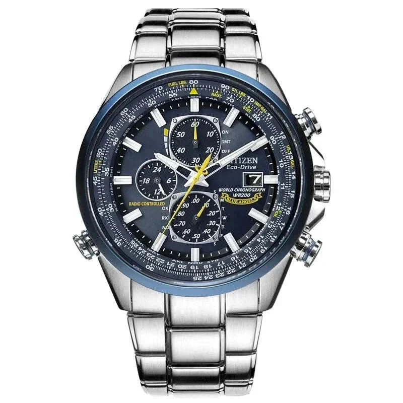 Lisslune | Men’s Stainless Steel Chronograph Watch with Calendar