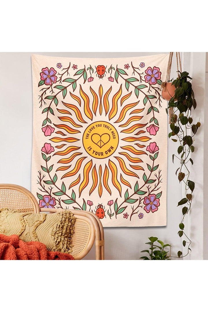 Lisslune | Flower pattern wall tapestry