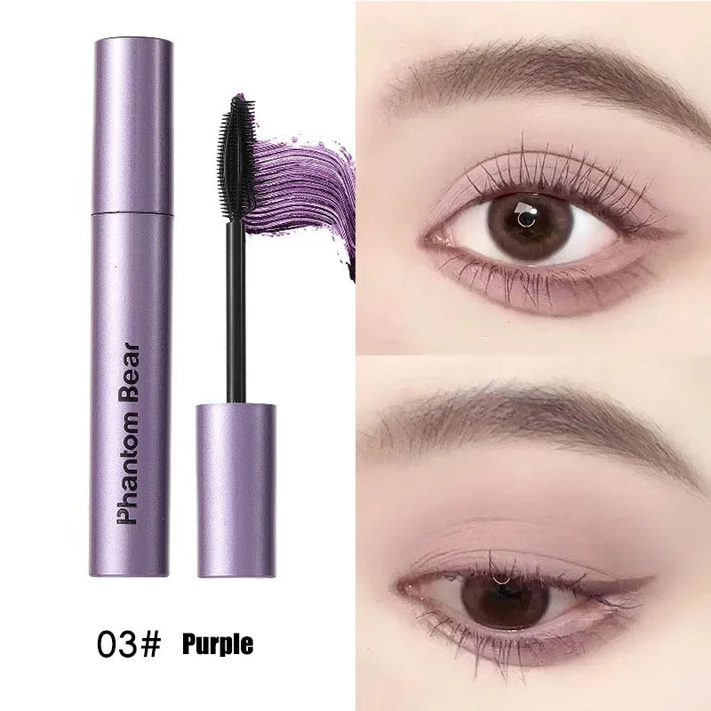 Rynx | Black Brown Mascara Waterproof Long-lasting Lengthening Eyelashes Length-Effective Eyelashes Mascara Purple Eyelashes Makeup Cosmetics