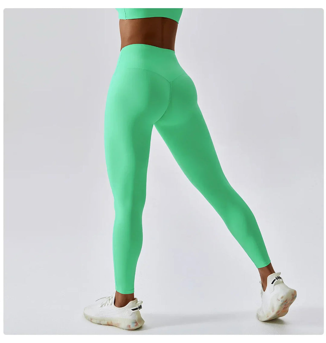 Lisslune | Breathable Push-Up Yoga Leggings with Peach Lift