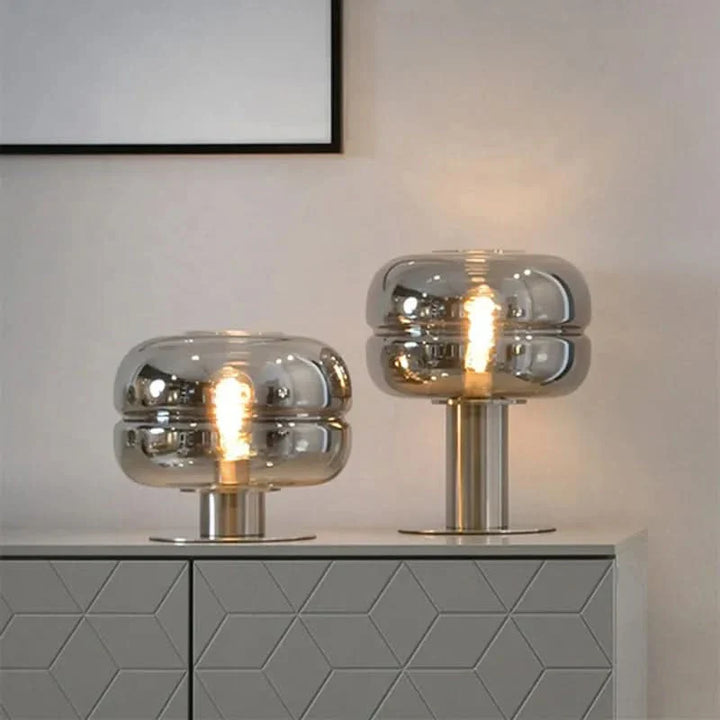 Lisslune | Scandinavian Glass Table Lamp – AuroraForm E27