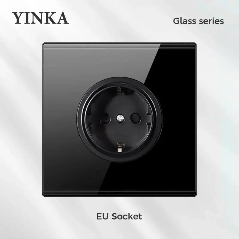 Lisslune | Elegant LED Crystal Glass Light Switch Panel - Versatile Multi-Control System