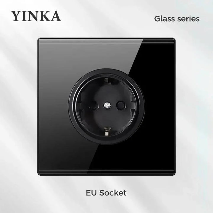 Lisslune | Elegant LED Crystal Glass Light Switch Panel - Versatile Multi-Control System