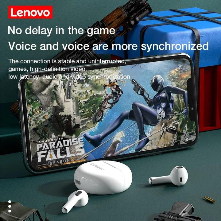 Lisslune | Lenovo HT38 Waterproof True Wireless Earbuds with Active Noise Cancellation and Bluetooth 5.0