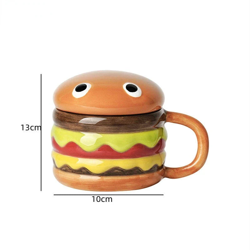 Lisslune | Yummy Hamburger-Shaped Ceramic Hamburger Mug