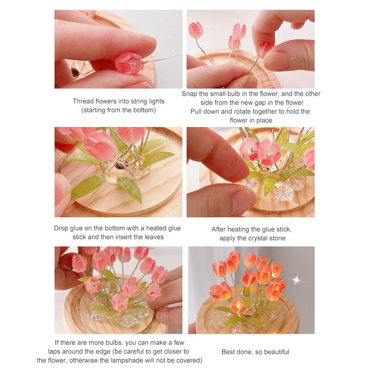 Lisslune | Shiny Tulip Handmade Night Lamp