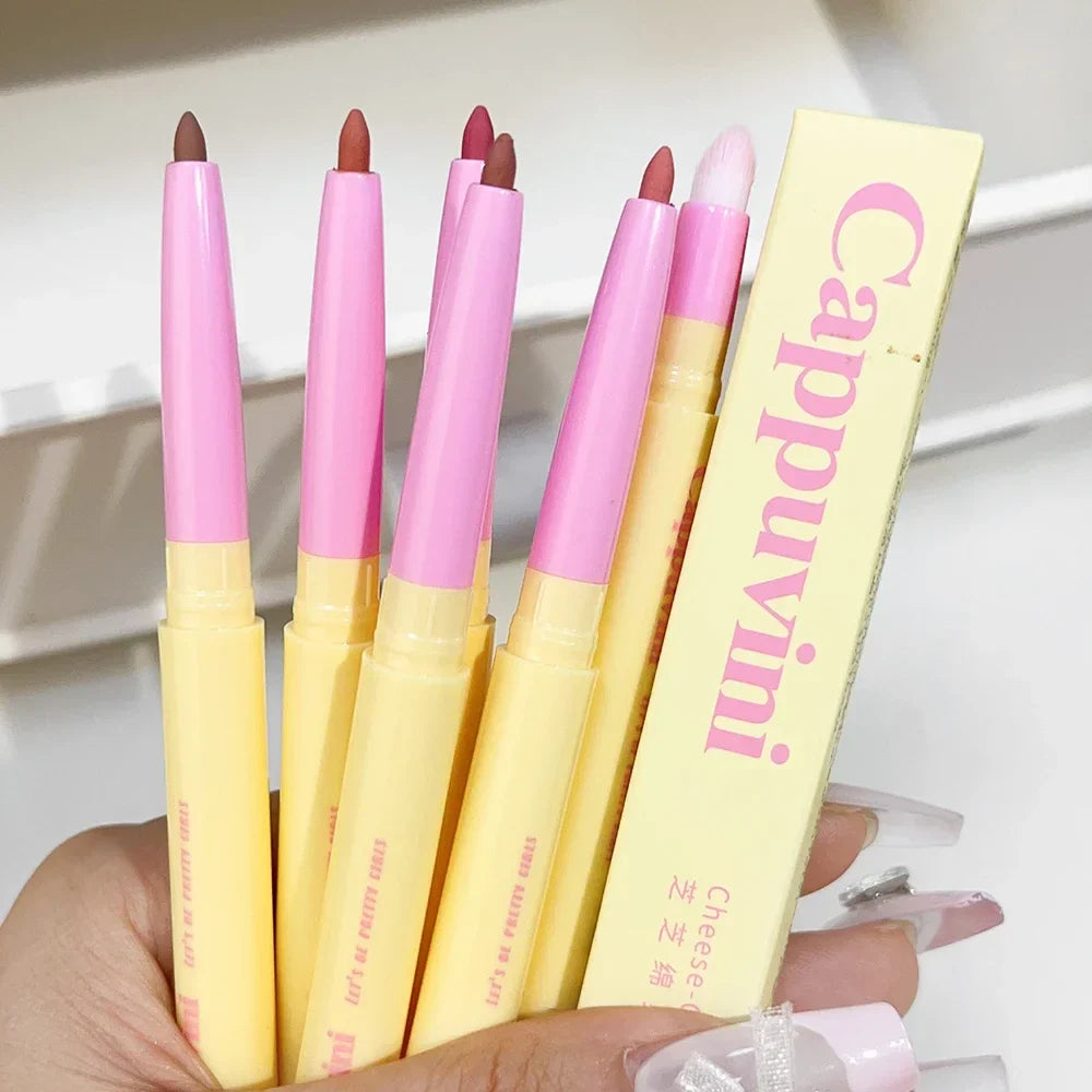 Rynx | Smooth Matte Lipstick Stick Long-Lasting Non-Fading Waterproof Non-Sticky Cup Contouring Lip Contouring Nude Lipstick Makeup