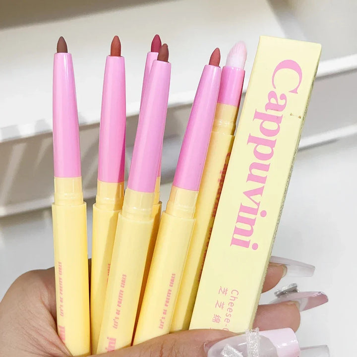 Rynx | Smooth Matte Lipstick Stick Long-Lasting Non-Fading Waterproof Non-Sticky Cup Contouring Lip Contouring Nude Lipstick Makeup