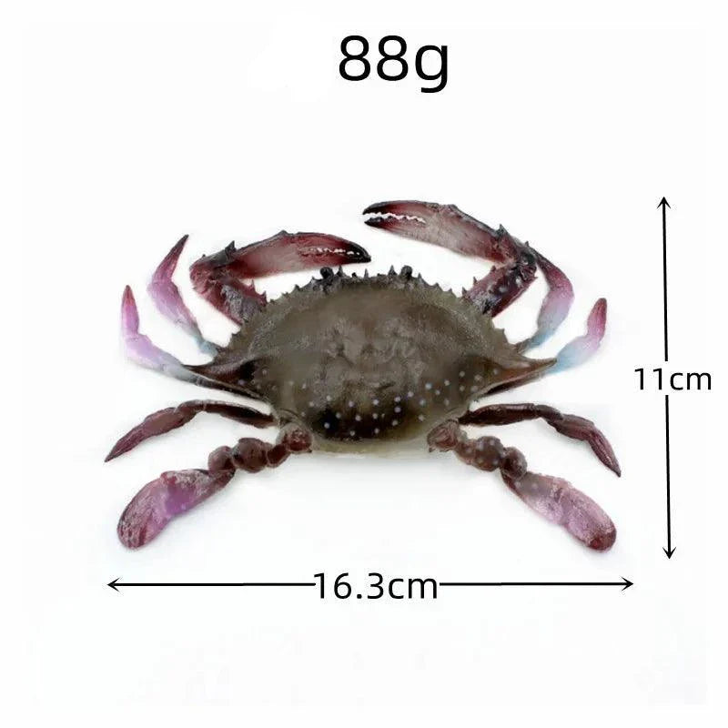 Lisslune | Life-like Artificial Crab Display Model - Perfect Seafood Prop for Culinary Art, Photography and Home Aesthetics