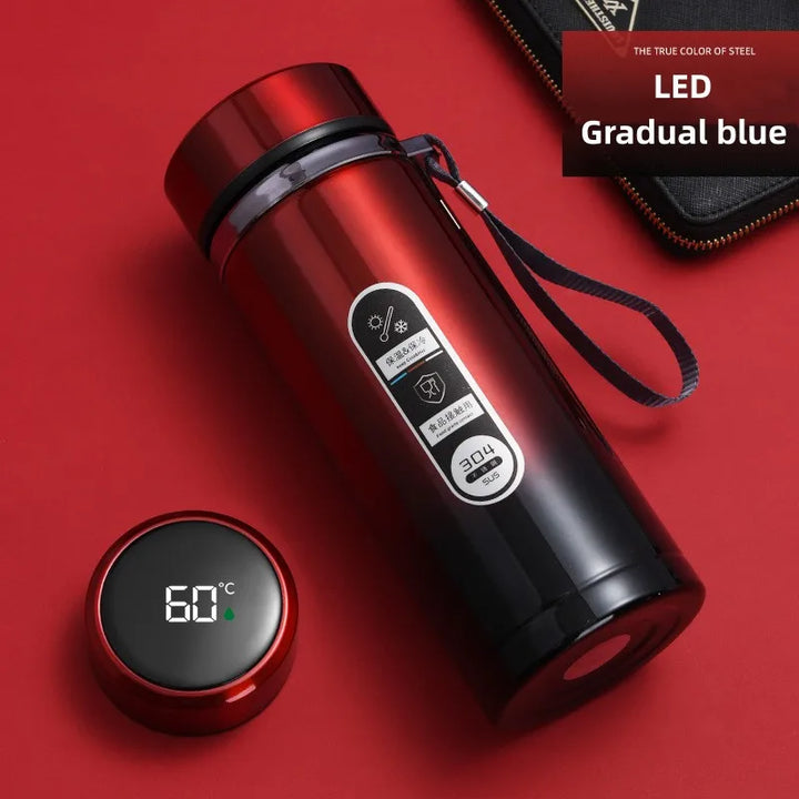 Lisslune | 800ml-1L Stainless Steel Thermos – Portable Vacuum Flask with LED Temperature Display