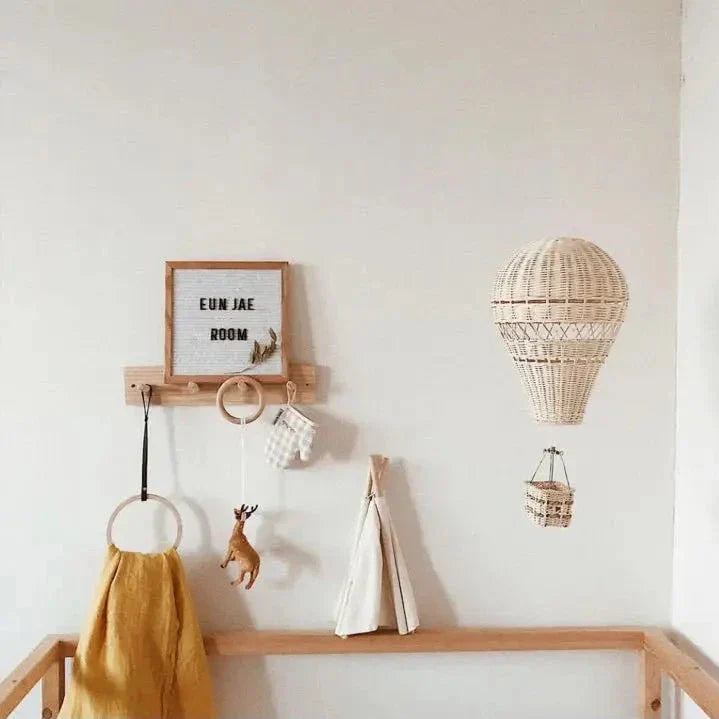 Lisslune | Handcrafted Rattan Woven Balloon Mobile Ornament