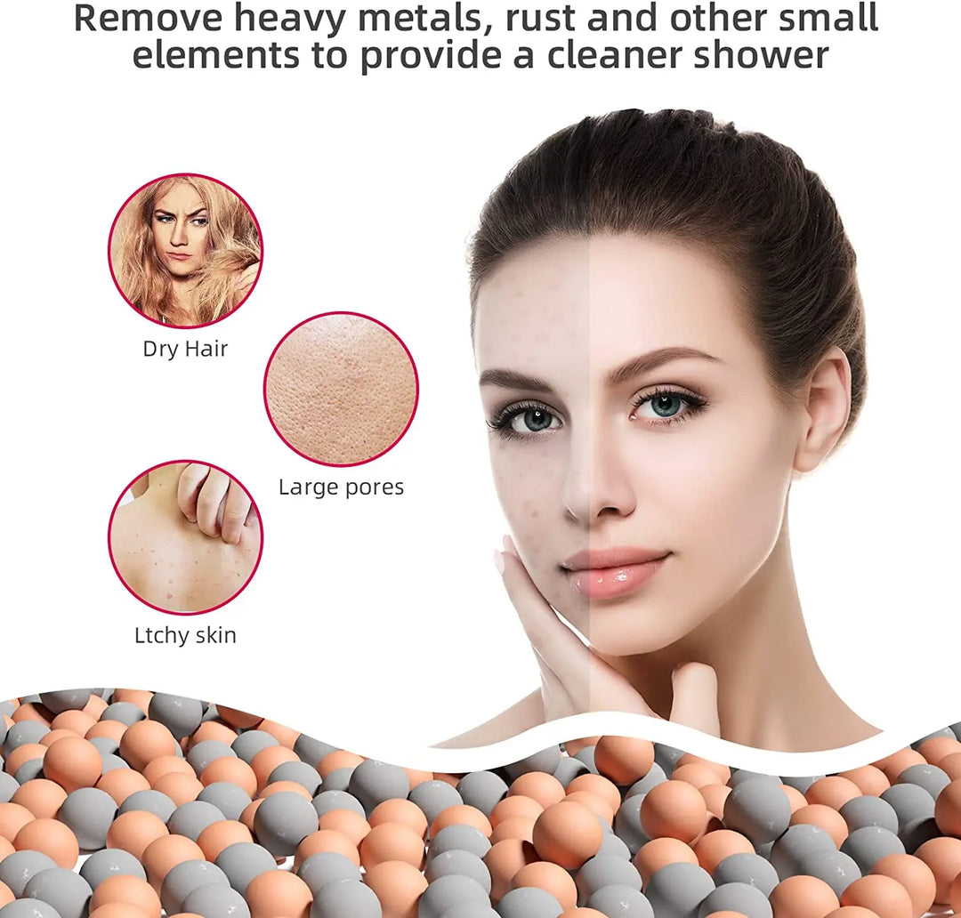 Lisslune | High Pressure Water-Saving Shower Head with Filter - AquaGlow