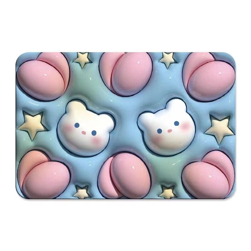 Lisslune | Non-Slip Cartoon Colorful Fun Quick Water Absorbent Mat