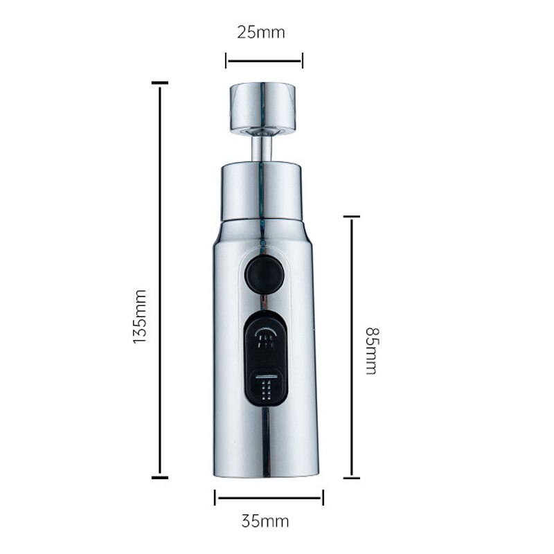 Lisslune | 3-Mode Anti-Splash Faucet Adapter