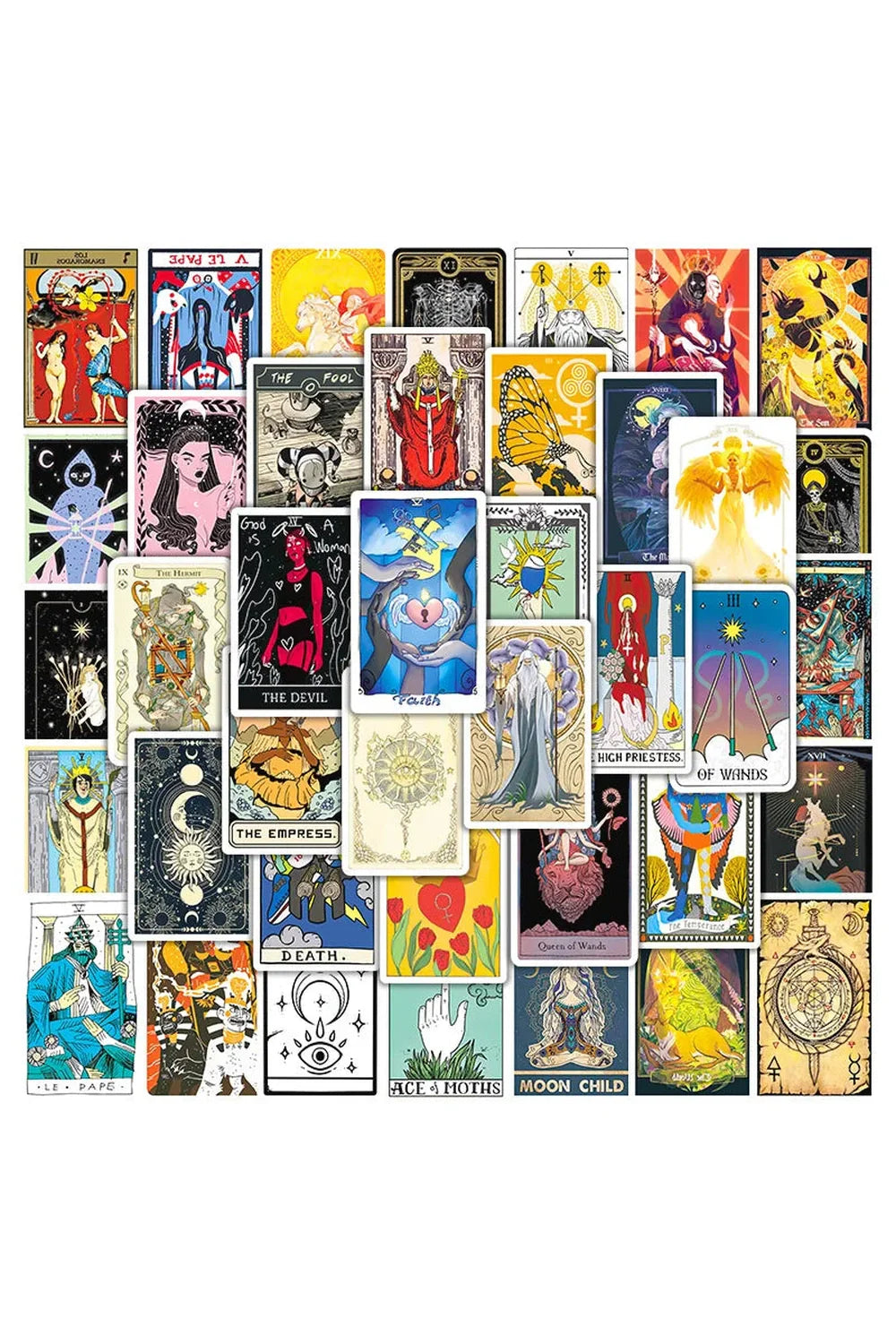 Lisslune | Tarot Doodle Scrapbooking Stickers