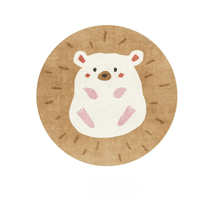 Rynx | Cartoon Cute Kids Girls Room Round Bedroom Nightstand Rugs Cat Living Room Large Area Rug Computer Chair Wardrobe Carpet Carpet