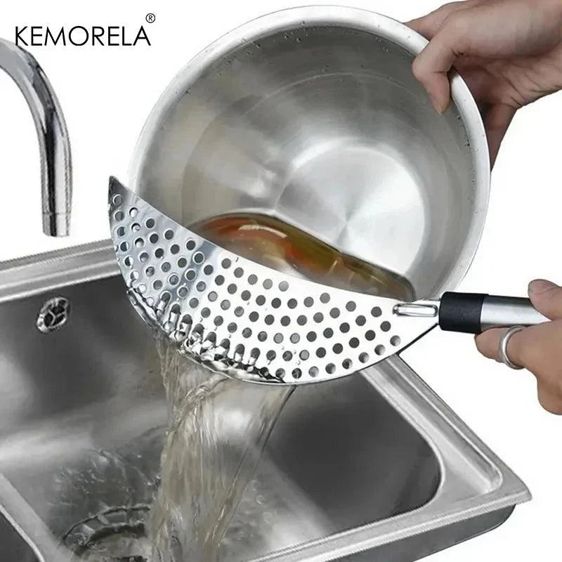 Lisslune | Premium Stainless Steel Drain Pot with Baffle - Essential Kitchen Tool for Easy Water Drainage