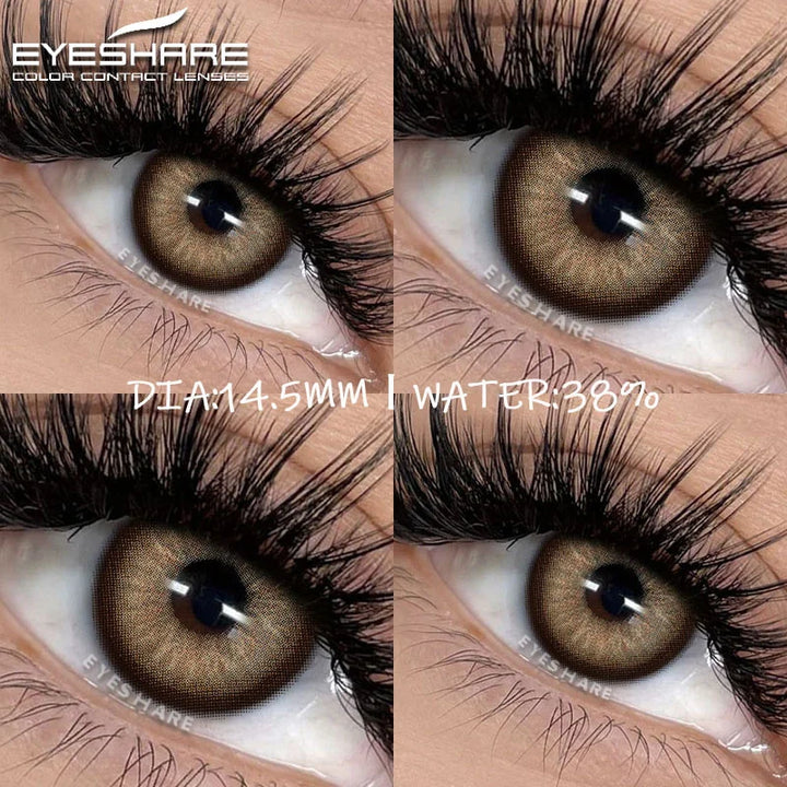 Rynx | New colored contact lenses for the eyes 1 pair of brown contact lenses fashionable blue eye lenses gray pupils green eye lenses annually