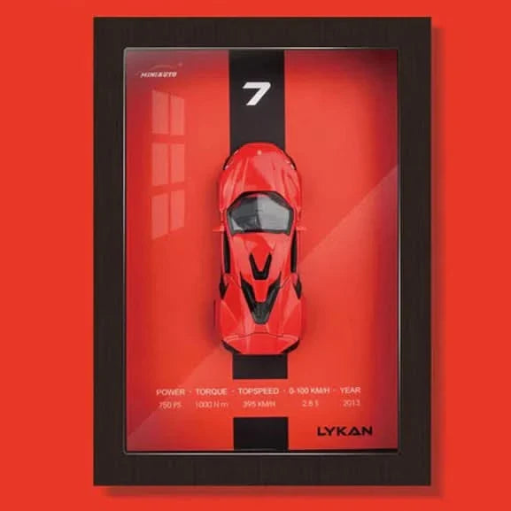 Lisslune | Framed 3D Car Model Decorative Artwork