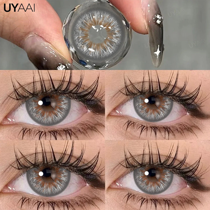 Rynx | Green contact lenses for eyes Cosmetic gray eye lenses y2k Korean style beauty eye color blue lenses