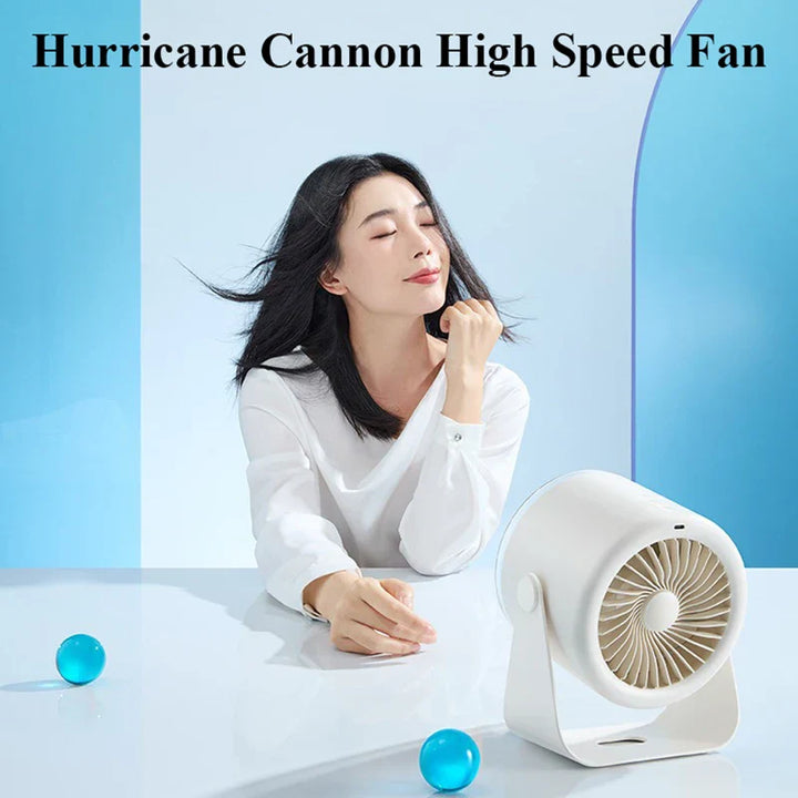 Lisslune | Multi-Speed Adjustable Rechargeable Travel Desktop Fan