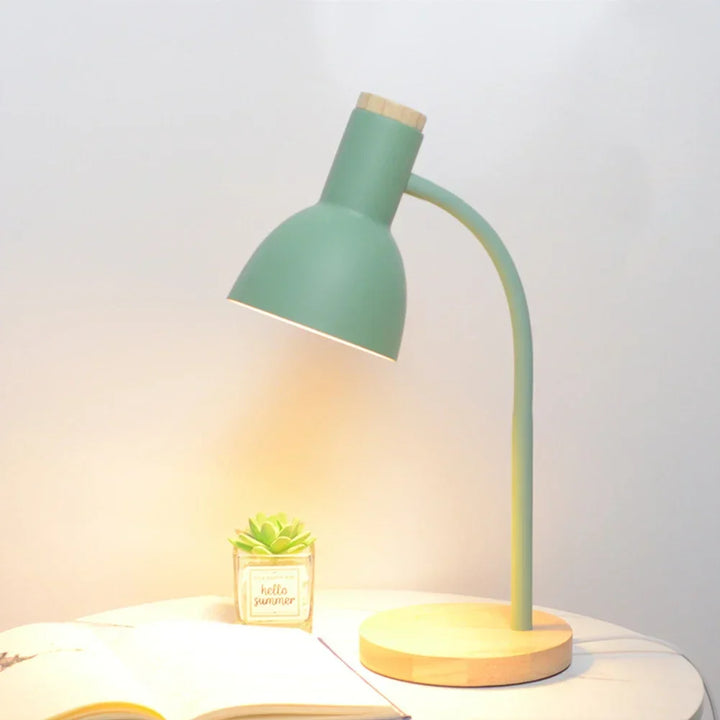 Lisslune | Autumn and Winter Lighting | Nordic Creative Wood Art Iron LED Desk Lamp - Moxie