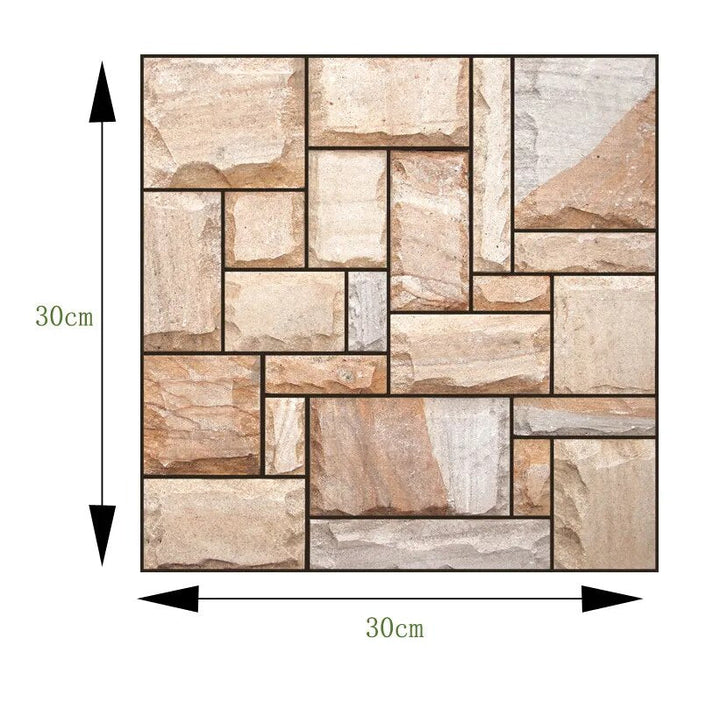 Lisslune | 3D Wall Brick Pattern Decal