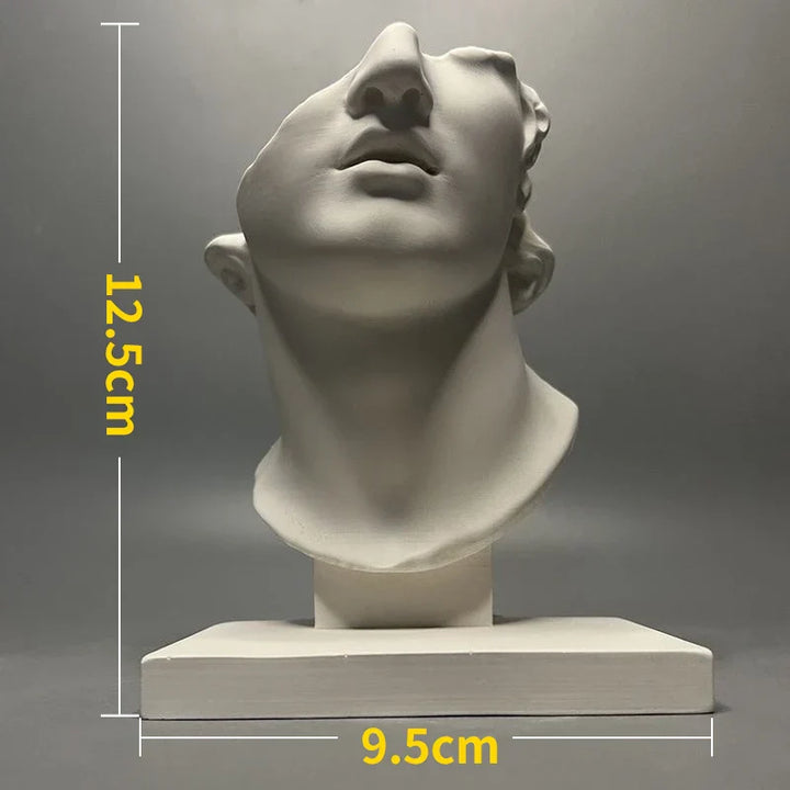 Lisslune | Nordic INS Style Character Plaster Statue DIY Painted Sketch Photography Props Table Decorations Home Art Plaster Decoration