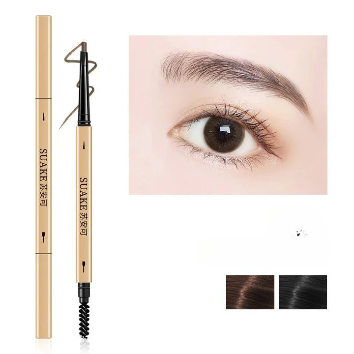 Rynx | Waterproof Eyebrow Boosting Pencil with Double-Ended Pencil and Brush Long-Lasting Eyebrow Cosmetics Easy-to-Wear Makeup for Women