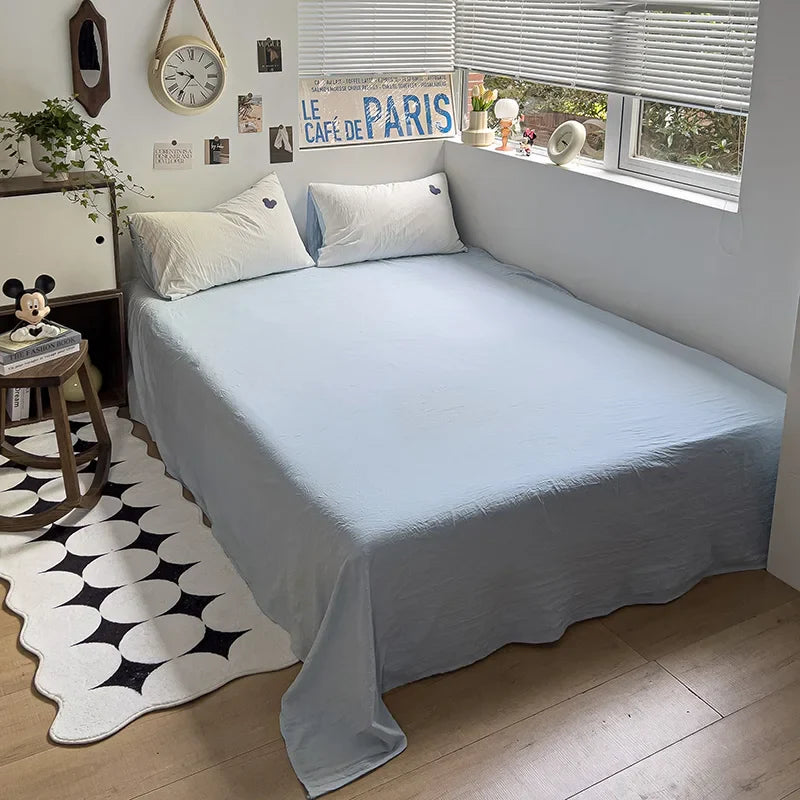 Rynx | Embroidery Bedding Duvet Set Pillowcase Bed Sheet Single and Double Bed Bedding Duvet Set Queen/King Double Single Bed