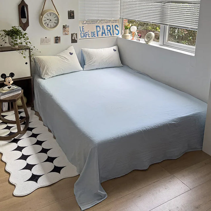 Rynx | Embroidery Bedding Duvet Set Pillowcase Bed Sheet Single and Double Bed Bedding Duvet Set Queen/King Double Single Bed