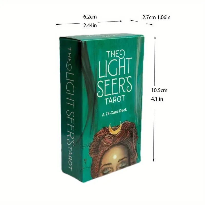Rynx | 1 Box The Light Seer Tarot Cards, 78-Card Full Color Tarot Set for Tarot Readings, Fortune Telling, Divination Board Game Cards