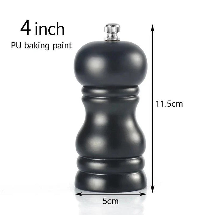 Lisslune | Elegant adjustable salt and pepper mill set made of solid wood for outdoor dining