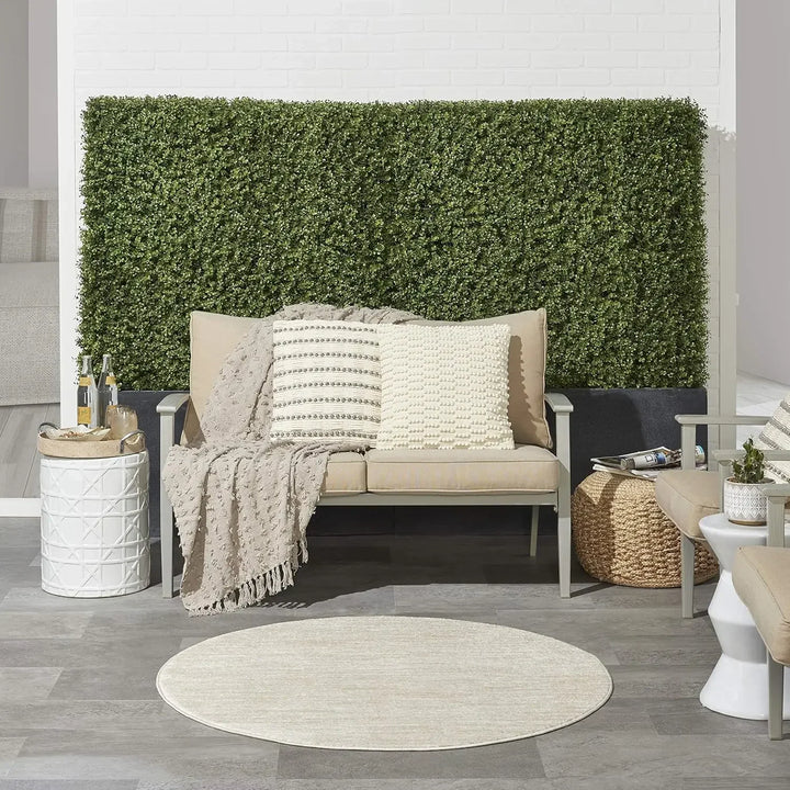 Rynx | Round Carpet for Room Bedroom Decor, Circle Boho Rug for Living Room, Soft Fluffy Shaggy Carpet for Girls Room Decor Aesthetic