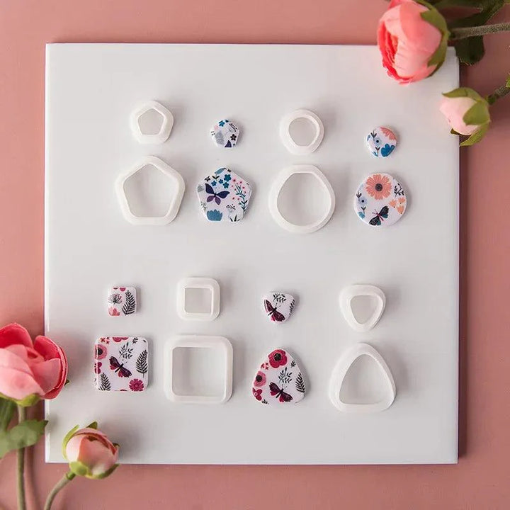 Lisslune | Geometric Elegance Polymer Clay Cutting Tools - Essential for Creative Makers