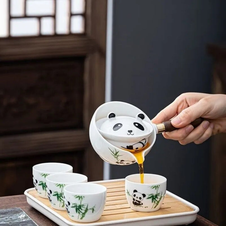Lisslune | Panda Spin Rotating Tea Set