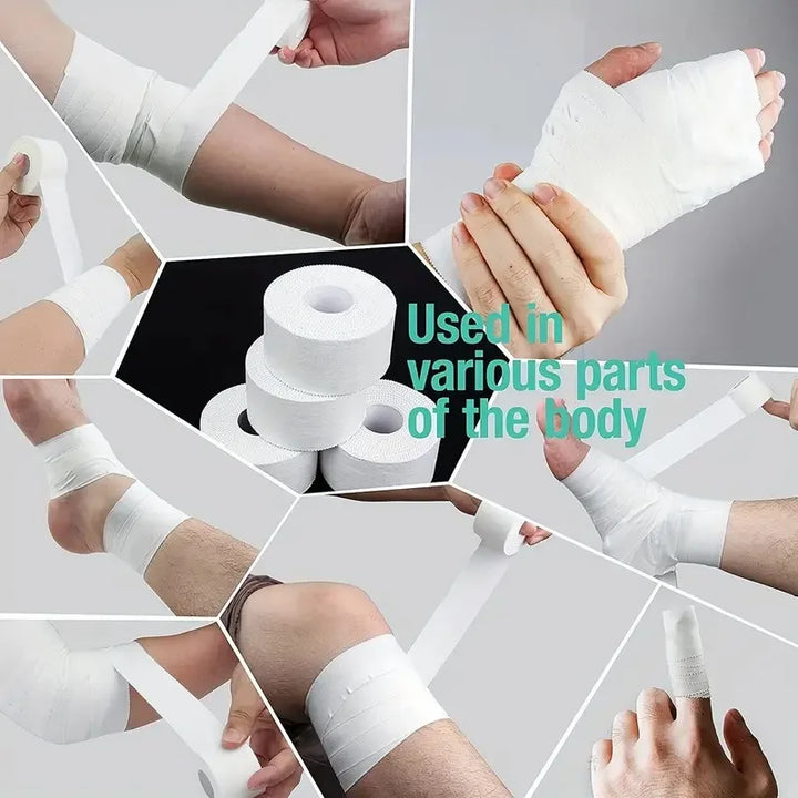 Rynx | Professional Sports Athletic Trainer Tape Sports Care Tape Sports Bandage Non-Sticky Easy to Tear For Sports First Aid Injury Wrap