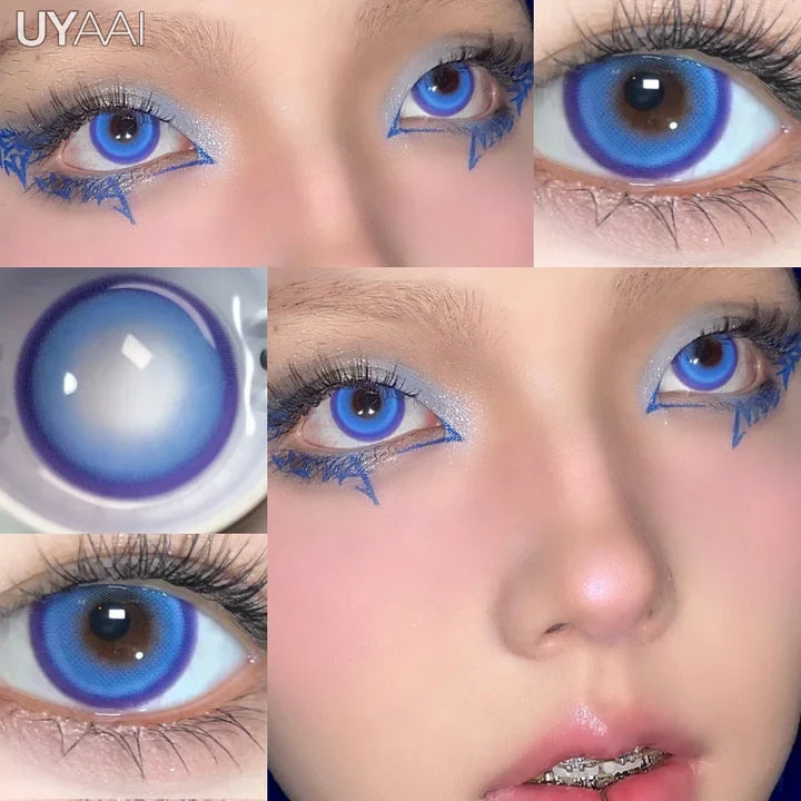 Rynx | 1 Pair Korean Color Contacts for Eyes Cosplay Lenses Large Eye Makeup Pink Lens