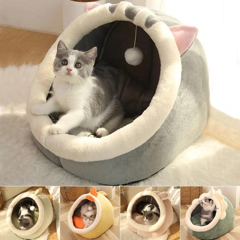 Lisslune | Ultimate Cat Comfort Oasis: Plush Cozy Hideaway Nest