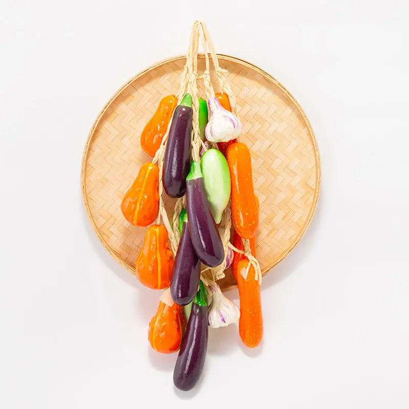 Lisslune | Vibrant Synthetic Pepper Sticks - Playful Artificial Vegetables for Home Décor and Event Styling