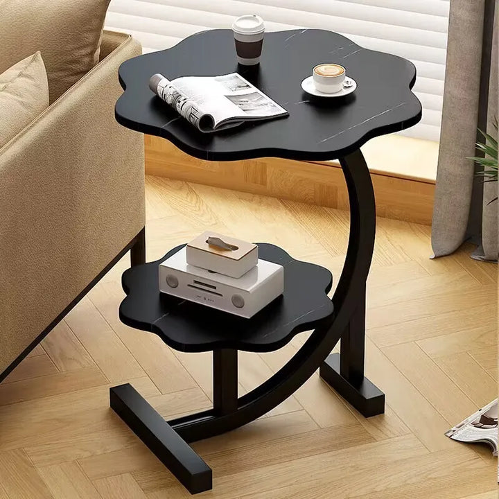 Lisslune | CasaLune Luxury Two-Tier Portable Side Table – Compact, Modern & Functional Design