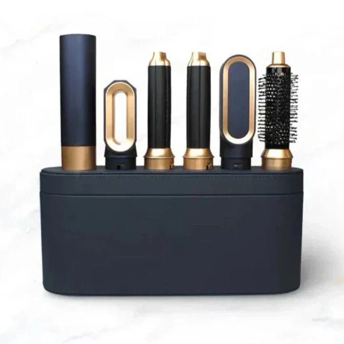 Lisslune | Glossify 5-in-1 Hair Styler | 1000W Hot Air Brush with Ionic Technology