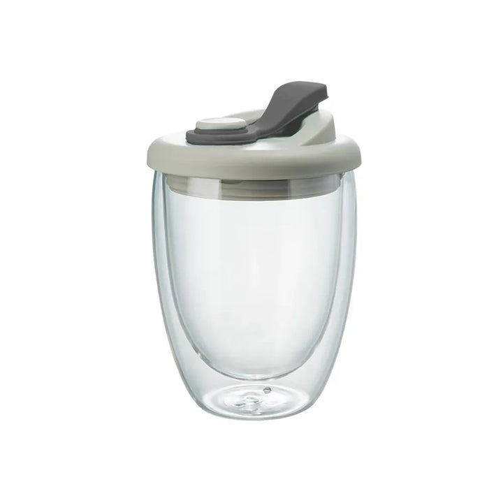 Skorter | Leak-Proof Double Wall Glass Transparent Mug
